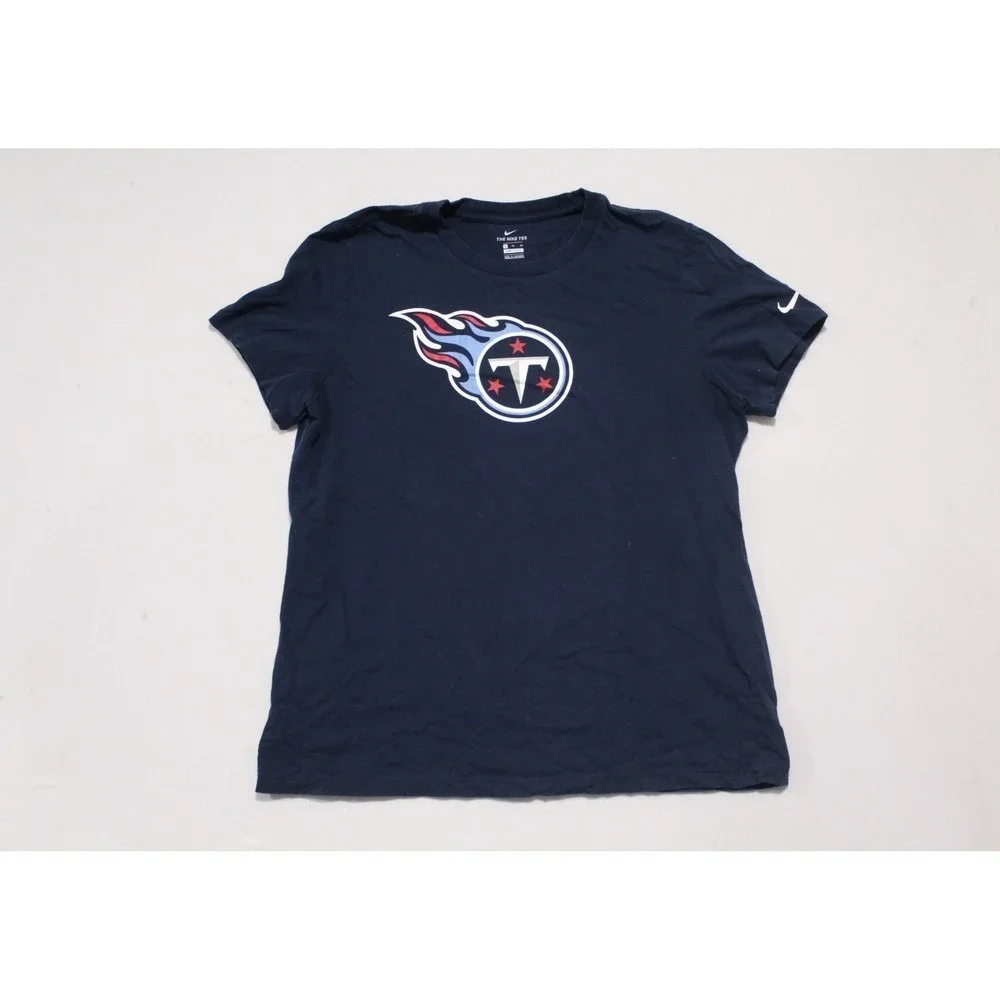 The Nike Tee Tennessee Titans Men Blue Shirt NFL Size XL
